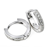 Women's Zircon Earrings in 925 Silver