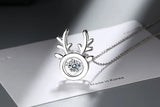 Women's Crown Heart Pendant Necklace Wedding Jewelry Gift