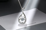 Women's Crown Heart Pendant Necklace Wedding Jewelry Gift