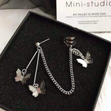 Punk Stud Earrings Butterfly Ear Bone Clip One Earring