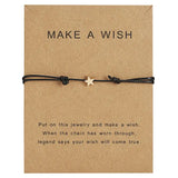 Wish Card Charm Bracelet Good Luck Gift for Girl