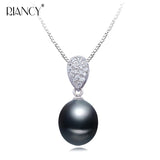 Freshwater Pearl Pendant Necklace in 925 Sterling Silver