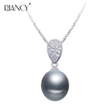 Freshwater Pearl Pendant Necklace in 925 Sterling Silver