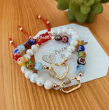 Freshwater Pearl Bracelet, Starfish Nature Beads Party Bracelet