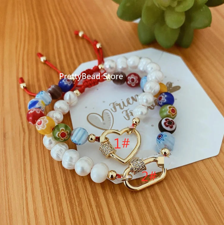 Freshwater Pearl Bracelet, Starfish Nature Beads Party Bracelet