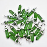 Mixed Crystal Pillar Pendants for Jewelry Making 24pcs/lot