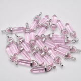 Mixed Crystal Pillar Pendants for Jewelry Making 24pcs/lot