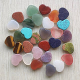 Natural Stone Cabochons Heart Beads 15x18mm 30pcs/lot