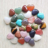 Natural Stone Cabochons Heart Beads 15x18mm 30pcs/lot