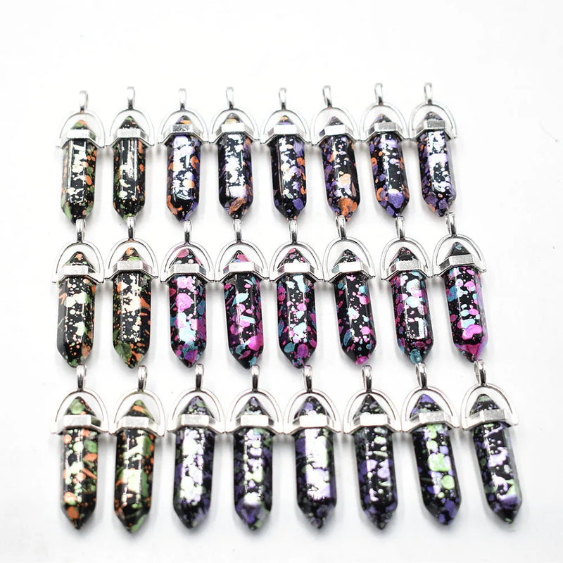 Crystal Pendants Mixed Charms for Jewelry Making 24pcs