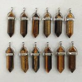 Natural Stone pillar crystal Pendants for jewelry making necklaces 50pcs/Lot