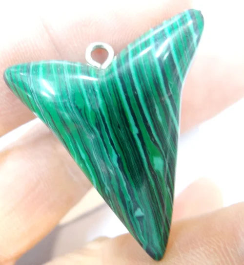 Natural Stone Shark Tooth Charms Pendants for Necklace Making 10pcs/lot