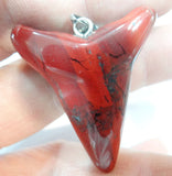 Natural Stone Shark Tooth Charms Pendants for Necklace Making 10pcs/lot