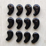 Natural Agate Magatama Charms Pendants for Jewelry Making