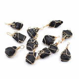 Natural Tourmaline Stone Irregular Shape Pendants for Jewelry Making