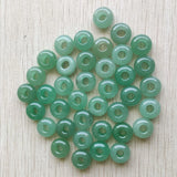 Green Aventurine Round Big Hole Beads for Charms Bracelet 50pcs/lot