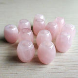 Natural Quartz Stone Pink Round Beads 12pcs