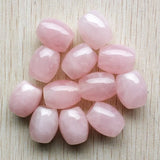 Natural Quartz Stone Pink Round Beads 12pcs