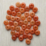 Natural Red Aventurine Big Hole Round Bead Charms For Bracelet Making 50pcs/lot