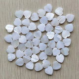 Natural Shell Heart Beads 12mm 100pcs/lot