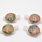 4pcs Howlite Hand Carved Tortoise Pendant for DIY Jewelry Making