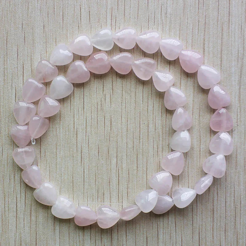 Natural Stone Heart Shape Beads 10mm 78pcs/lot