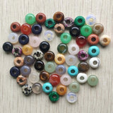 Natural Stone Round Charms Beads 10mm for Jewelry Making - 50pcs