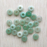 Natural Stone Round Charms Beads 10mm for Jewelry Making - 50pcs