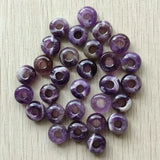 Natural Stone Round Shape Big Hole Charms Beads for Bracelet Making 30pcs/lot