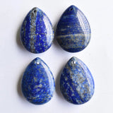 Tiger Eye Stone Lapis Lazuli Water Drop Charms for Jewelry Making