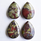 Tiger Eye Stone Lapis Lazuli Water Drop Charms for Jewelry Making