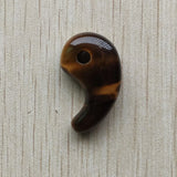 Natural Tiger Eye Stone Magatama Charms Pendants 12pcs/lot