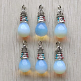 Opal Stone Water Drop Charms Pendants for Necklaces Making Jewelry