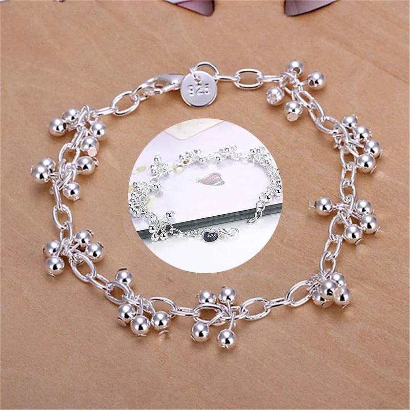 Charm Wedding Silver Bracelets for Women