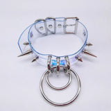 Laser holographic punk choker Necklace Harajuku collar