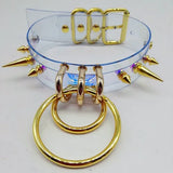 Laser holographic punk choker Necklace Harajuku collar