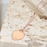 Women's S925 Sterling Silver Heart Necklace