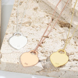 Women's S925 Sterling Silver Heart Necklace
