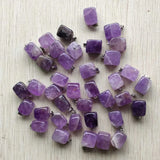 50pcs Natural Amethysts Irregular Shape Pendants for Jewelry Making