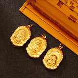 24K Buddha Pendant Necklace Jewelry Gift