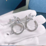 925 Silver Branch Earrings for Women, Engagement Wedding Party Jewelry