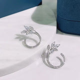 925 Silver Branch Earrings for Women, Engagement Wedding Party Jewelry