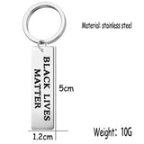 Stainless Key Chain - I CAN'T BREATHE LIVES MATTER