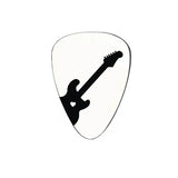 Stainless Steel Guitar Pick Keychain Charm