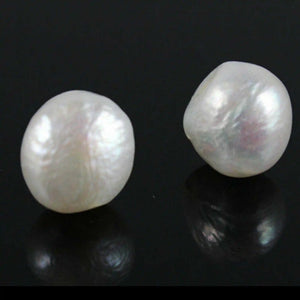 Huge 13-14mm Pearl Earrings 925 Silver Ear Stud