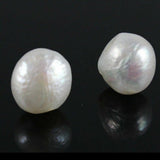 Huge 13-14mm Pearl Earrings 925 Silver Ear Stud