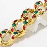 Punk Drop Oil Clavicle Necklace Geometric Resin Women's Accessories