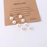 Bohemian Pearl Long Earrings Retro Tassel Jewelry
