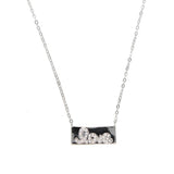 Silver LOVE Necklace Pendent Fine Chain Girlfriend Gift