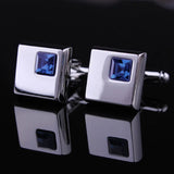 Mens Wedding Cufflinks Pink Red Purple Crystal